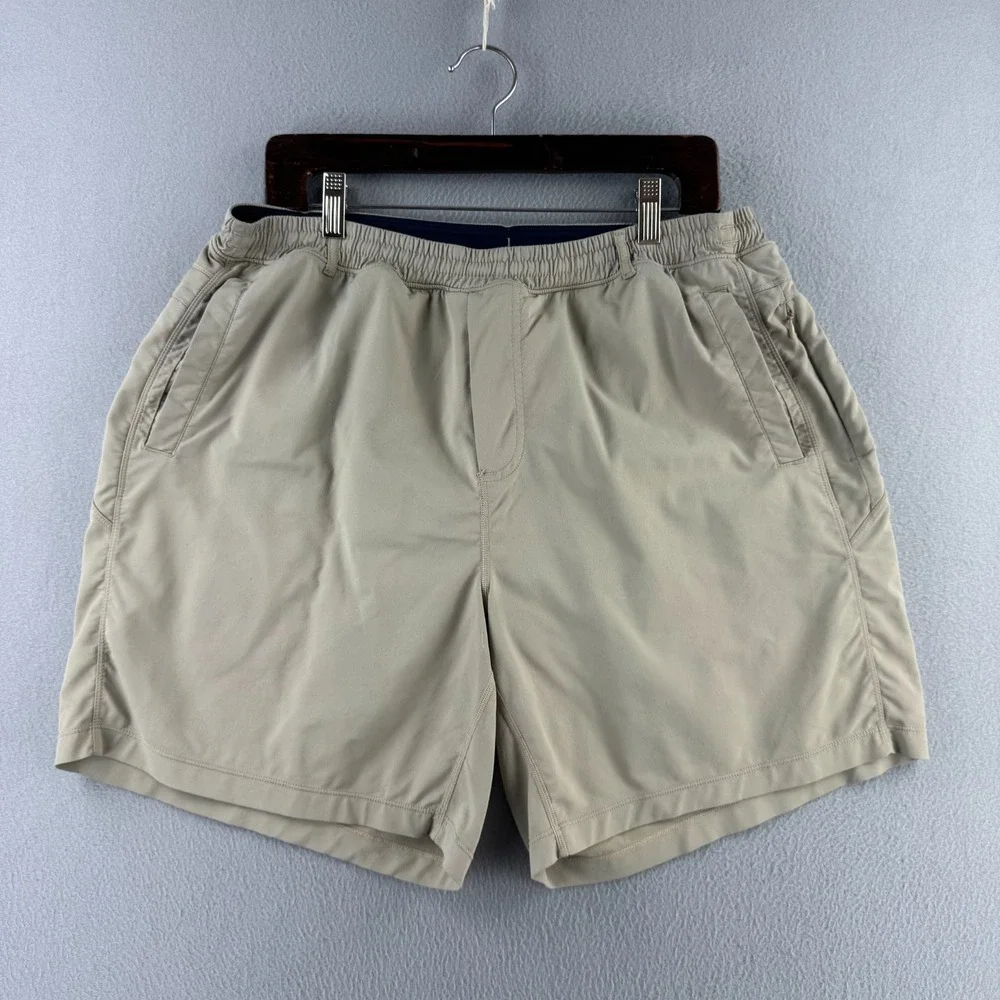 Bird Dogs BIRDDOGS Shorts MEns 2XL Lined Athletic Drawstring Beige